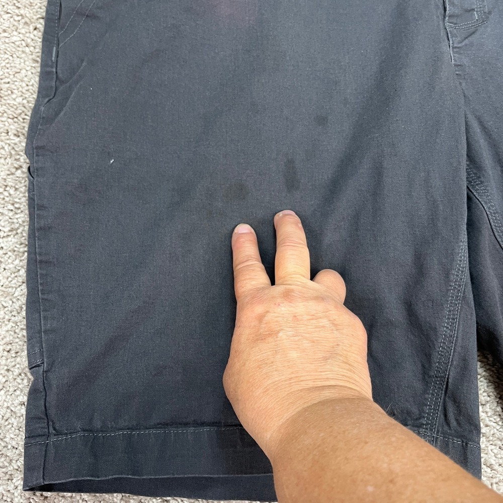 DeWalt Work‎ Shorts Mens 46 Black Utility Stretch Multi-Pocket Flat Front Denim - Picture 7 of 14